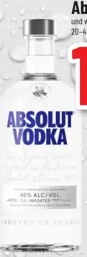 trinkgut Absolut Vodka Angebot