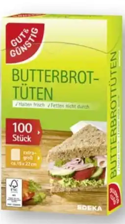 Scheck-in-Center Gut & Günstig Butterbrottüten Angebot