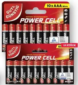 Scheck-in-Center Gut & Günstig Power Cell Alkaline Batterien Angebot