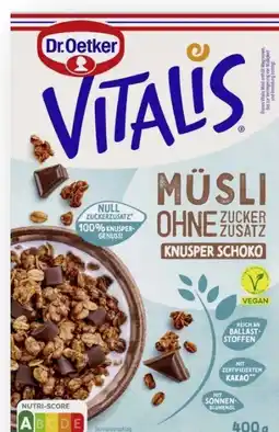 Edeka Dr. Oetker Vitalis Müsli Vegan Angebot
