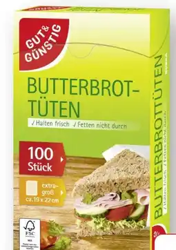 Edeka Gut & Günstig Butterbrottüten Angebot