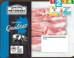 REWE Metzgerei Wilhelm Brandenburg Schweine Minutenbauchscheiben Angebot
