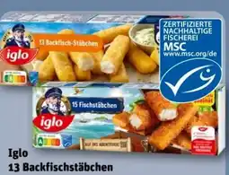 REWE Iglo 13 Backfischstäbchen Angebot