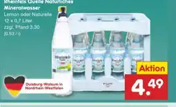 Netto Marken-Discount Rheinfels Quelle Mineralwasser natürliches Angebot