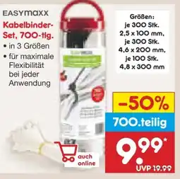 Netto Marken-Discount easy! MAXX Kabelbinder-Set Angebot