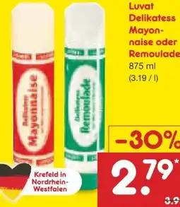 Netto Marken-Discount Luvat Delikatess Mayonnaise Angebot
