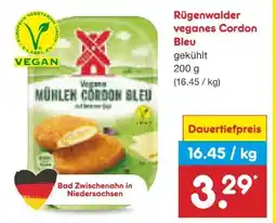 Netto Marken-Discount Rügenwalder Mühle Vegane Mühlen Cordon Bleu Angebot