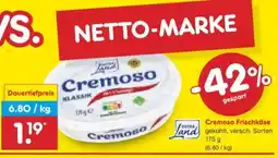 Netto Marken-Discount Gutes Land Cremoso Frischkäse Angebot