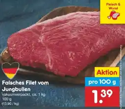 Netto Marken-Discount Falsches Filet vom Jungbullen Angebot