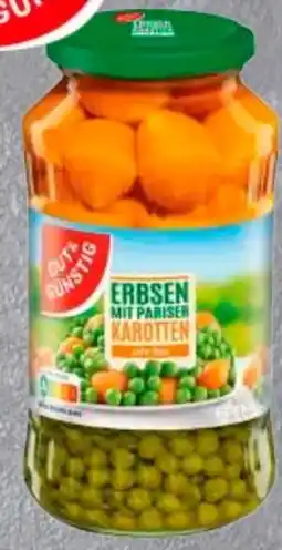 Edeka Gut & Günstig Erbsen mit Pariser Karotten Angebot
