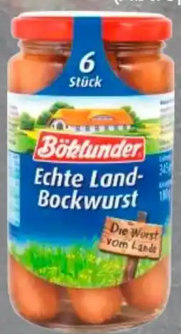 Edeka Böklunder Echte Land-Bockwurst Angebot