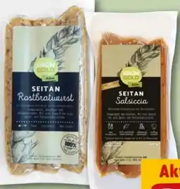 REWE Center Grüngold Seitan Salsiccia Angebot