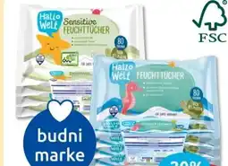 Budni Hallo Welt Feuchttücher Angebot