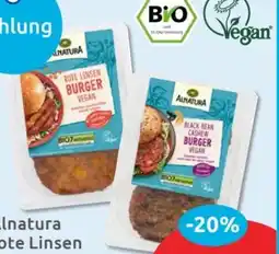 Budni Alnatura Bio Rote-Linsen Burger Angebot