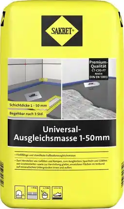 Globus Baumarkt Sakret Ausgleichsmasse Universal Angebot