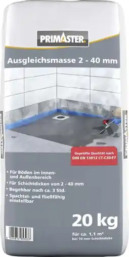 Globus Baumarkt Primaster Ausgleichsmasse Angebot
