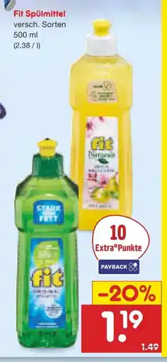 Netto Marken-Discount Fit Spülmittel Angebot