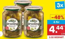 Netto Marken-Discount Spreewaldhof Spreelinge Gewürzgurken Angebot