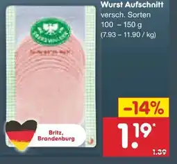 Netto Marken-Discount Eberswalder Wurst-Aufschnitt Angebot