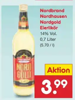 Netto Marken-Discount Nordbrand Nordhausen Nordgold Eierlikör Angebot