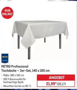 METRO METRO Professional Tischdecke 3er-Set, 140 x 180 cm Angebot