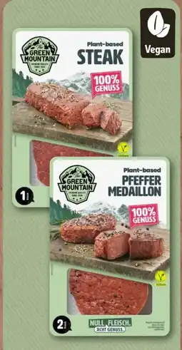 nahkauf The Green Mountain Vegan Plant-Based Pfeffer Medaillon Angebot