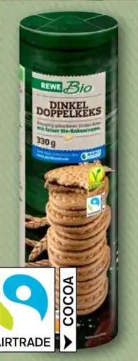 REWE Rewe Bio Dinkel Doppelkeks Vegan Angebot