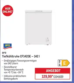 METRO aro Tiefkühltruhe CF1420E - 142 | Angebot