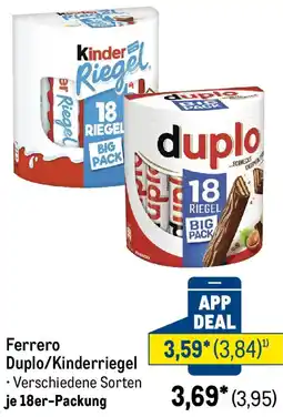 METRO Ferrero Duplo/Kinderriegel Angebot
