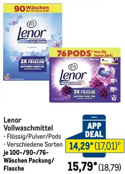 METRO Lenor Vollwaschmittel Angebot