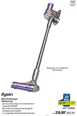 METRO dyson Akku Staubsauger V8 Advanced Angebot