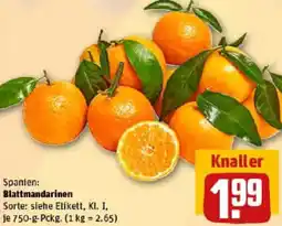 REWE Blattmandarinen Angebot