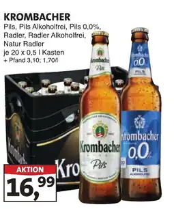 Lösch Depot KROMBACHER Pils, Pils Alkoholfrei, Pils 0,0%, Radler, Radler Alkoholfrei, Natur Radler Angebot
