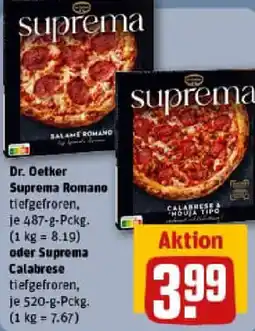 REWE Dr. Oetker Suprema Romano oder Suprema Calabrese Angebot