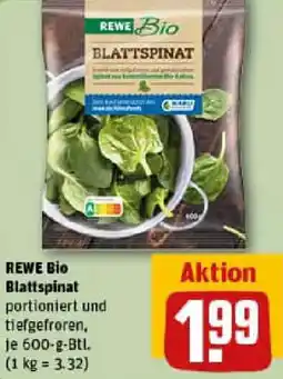 REWE REWE Bio Blattspinat Angebot
