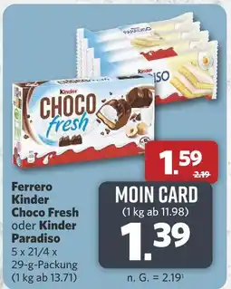 Combi Ferrero kinder choco fresh Angebot
