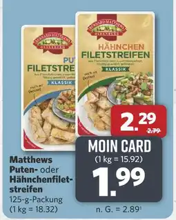 Combi Bernard matthews putenfiletstreifen klassik Angebot