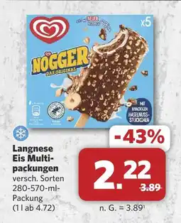 Combi Langnese eis multipackungen Angebot