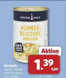 Combi Küsten gold hühner-reistopf mit gemüse Angebot