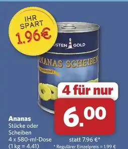 Combi Küsten gold ananas stücke Angebot