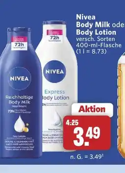 Combi Nivea body milk Angebot