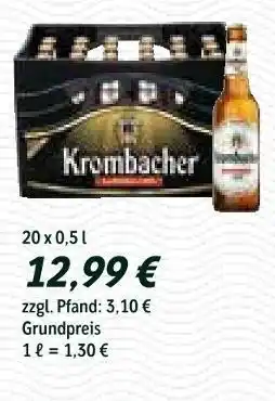 Getränke Quelle Krombacher bier Angebot