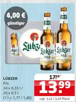 Getränke Quelle Lübzer pils Angebot