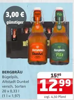 Getränke Quelle Bergbräu bügelpils altstadt dunkel Angebot