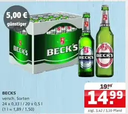 Getränke Quelle Beck's bier Angebot