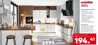 Nobilia einbauküche laser/structura