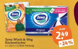 tegut Zewa wisch & weg küchentücher original Angebot