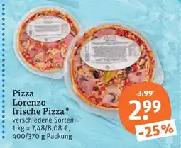 tegut Lorenzo frische pizza Angebot