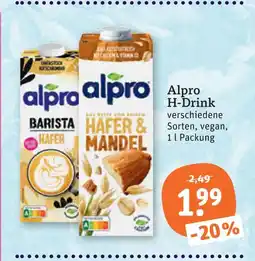 tegut Alpro h-drink barista hafer Angebot