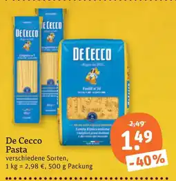 tegut De cecco pasta Angebot